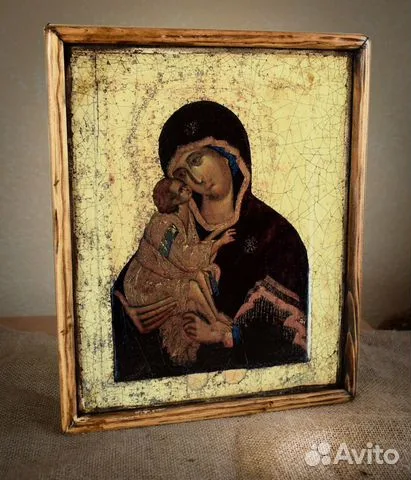 Подарочная икона деревянная "Богоматерь Донская"