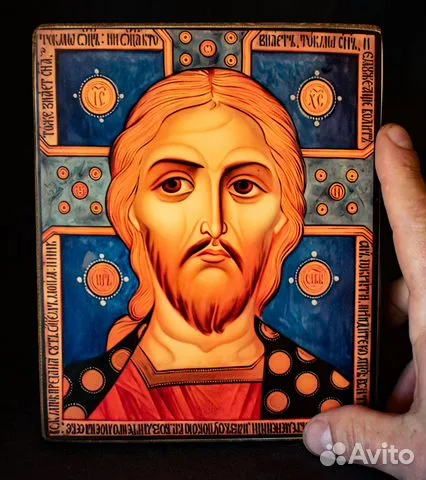 В подарок: Икона "Христос Вседержитель". Авторская техника