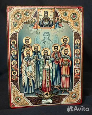 В подарок: Икона "Собор целителей, чудотворцев "