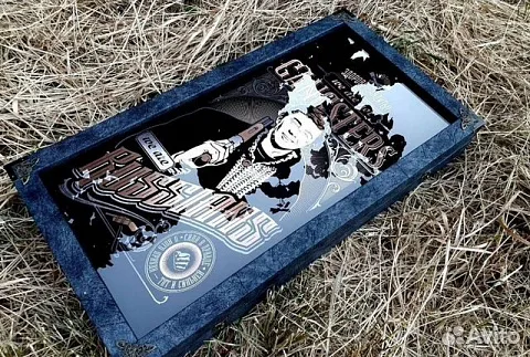 Нарды под стеклом «Брат» — необычный подарок