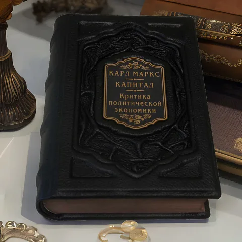 Карл Маркс. Капитал. Критика современной эпохи — книга в коже — красивый подарок
