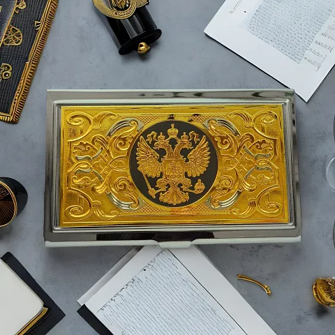 На память: Визитница «Герб РФ» №8