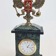 Настольные часы «Презент» с российским гербом — оригинальный подарок — фотография 2