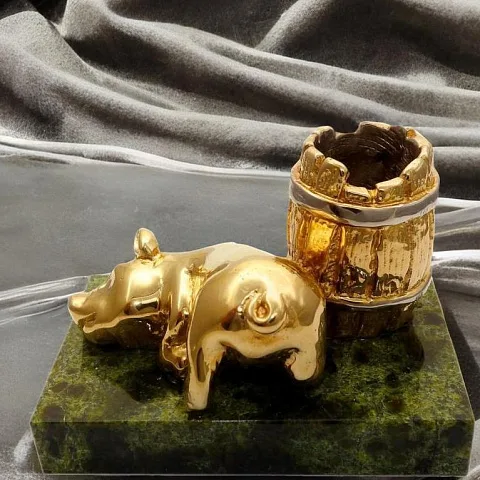 Бронзовая статуэтка «Хрюшка» в подарок