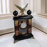 Каминные часы «Орел» из яшмы и долерита — необычный подарок — фотография 1