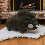 Каменная скульптура «Мамонт» из кальцита — оригинальный подарок — фотография 1