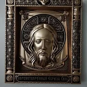 Резная икона Спас Нерукотворный — оригинальный подарок — фотография 6