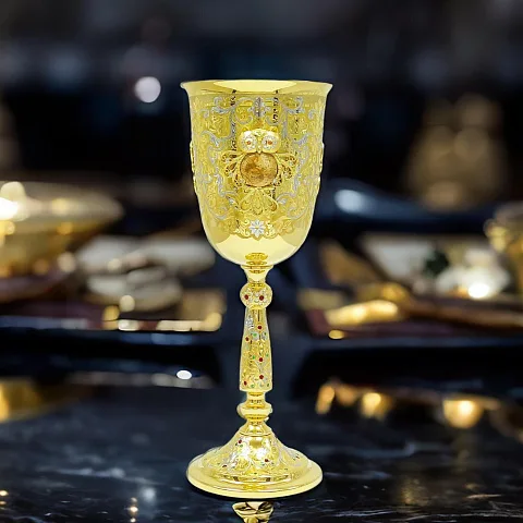 Подарочный сувенирный кубок для вина "Сова". Златоуст
