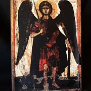 Икона "Архангел Михаил" копия с оригинала 14 вв — оригинальный подарок — фотография 4