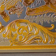 Фляжка "Схватка" — красивый подарок — фотография 2
