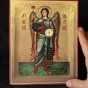 Икона "Архангел Гавриил" 21*17 см — необычный подарок — фотография 1