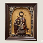 Икона резная Святой Виктор — необычный подарок — фотография 1