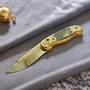 На память: Складной нож «Тигр» из Златоуста — фотография 1