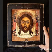 На память: Спас Нерукотворный" Авторская копия с иконы 17 в — фотография 1