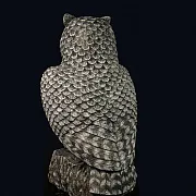 Подарочная скульптура «Филин» из кальцита, 130×140×255 мм — фотография 2