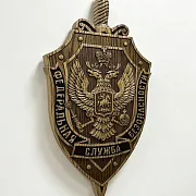 Герб ФСБ, резной из ясеня — красивый подарок — фотография 2
