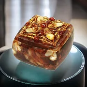 Шкатулка из янтаря для мелочей — красивый подарок — фотография 1