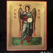 Икона "Архангел Гавриил" 21*17 см — необычный подарок — фотография 4