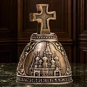 В подарок: Бронзовый колокольчик «Москва. Крест» — фотография 1