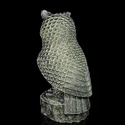 Ручная работа: Каменная скульптура «Филин», 170×175×360 мм — фотография 2