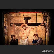 Подарочная икона "Распятие Иисуса Христа с предстоящими" — фотография 4