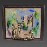 Картина «Вечерняя прогулка. Кисловодск. Замок» на ониксе с подсветкой — красивый подарок — фотография 5
