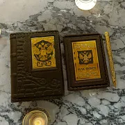 На память: Набор «Ежедневник, паспорт, ручка» с фианитом — фотография 1