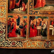 Подарочная икона с ковчегом "Двунадесятые праздники" — фотография 7
