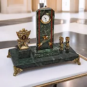 Часы «Погон» с гербом УИС и подставками в подарок — фотография 1