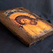 Икона деревянная «Христос во гробе» — оригинальный подарок — фотография 4