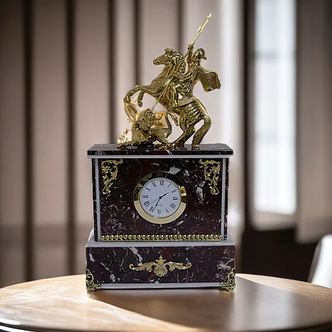 Каминные часы «Георгий Победоносец», 180×65×270 мм — оригинальный подарок