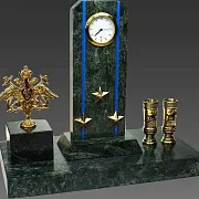 Ручная работа: Часы «Погон» с гербом ВМФ и подставками — фотография 2