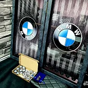 Нарды под стеклом «BMW» — оригинальный подарок — фотография 8