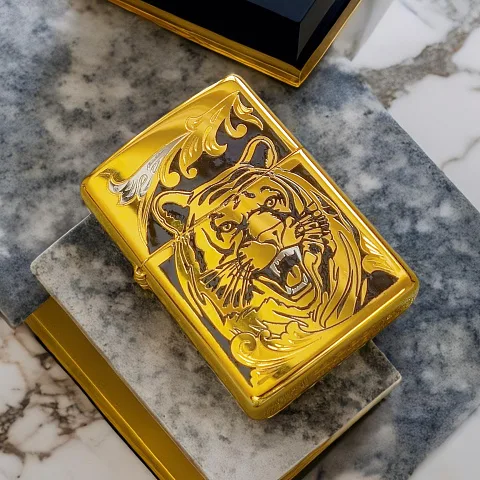 Зажигалка Zippo оригинал "Тигр" № 6 — оригинальный подарок