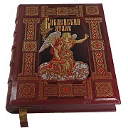 Библейский атлас — книга в кожаном переплёте — оригинальный подарок — фотография 5