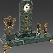 Часы «Погон» с гербом ФССП и подставками — оригинальный подарок — фотография 2