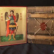 Пара икон. Архангелы Михаил и Гавриил. 21*17 см — необычный подарок — фотография 2