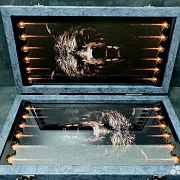Нарды под стеклом «Хозяин тайги» — оригинальный подарок — фотография 9