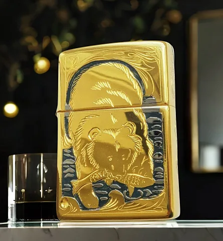Подарочная оригинальная зажигалка Zippo "Медведь" № 2