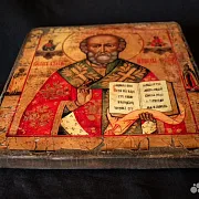 Святой Николай Угодник". Икона — оригинальный подарок — фотография 3