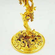 Фужер для шампанского "Виноград" Златоуст. — оригинальный подарок — фотография 4