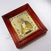 Икона Серафима Саровского /в киоте/. Златоуст — необычный подарок — фотография 2