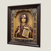 На память: Икона резная Святая Наталья (Наталия) — фотография 3