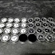Стальные фишки для нард «Mercedes» — оригинальный подарок — фотография 4
