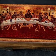 Икона "Тайная вечеря" 15*12 см — оригинальный подарок — фотография 3