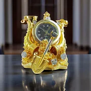 Подарочные сувенирные часы «Грош цена» в золоте — фотография 1