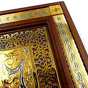 Деревянные нарды «Узор» с позолоченной златоустовской гравюрой — красивый подарок — фотография 5