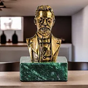 В подарок: Бронзовый бюст «Чехов А.П.» — фотография 1