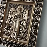 Резная икона Ангел Хранитель — оригинальный подарок — фотография 8