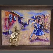 Картина «Гитарист» и танцующая пара на ониксе — красивый подарок — фотография 2